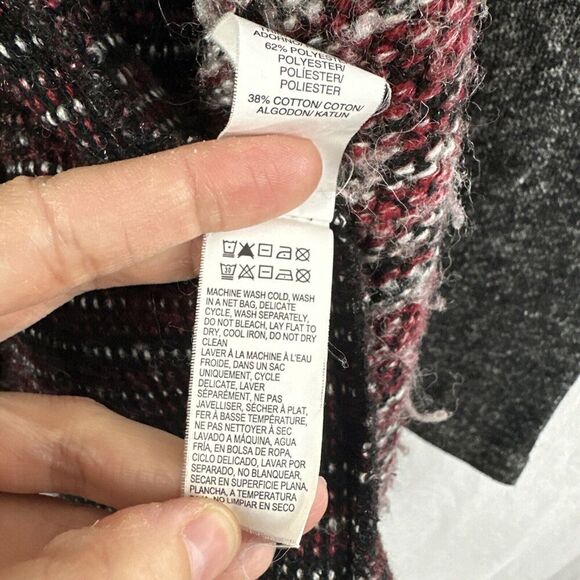 Lucky Lotus Lucky Brand Waterfall Wool Blend Knit Cardigan Sweater Womens M - Picture 12 of 13